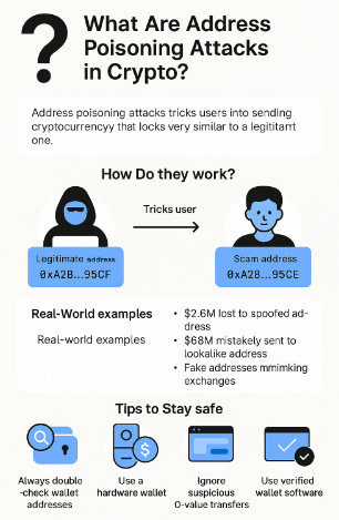 The Rise of Address Poisoning Scams in Crypto explain