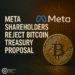 Meta’s Bitcoin treasury proposal rejection is a revelation