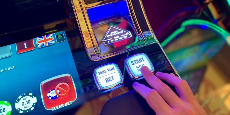 A football fan interacts with a digital interface featuring crypto betting options.