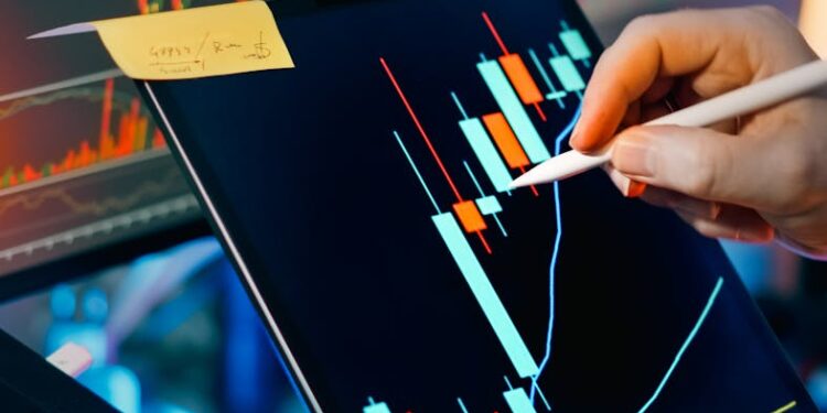 Chart showing Bitcoin price decline with liquidations and market volatility indicators.