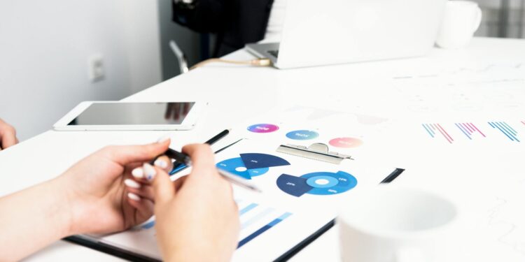 Cryptocurrency exchange logo with financial charts and regulatory documents in the background.