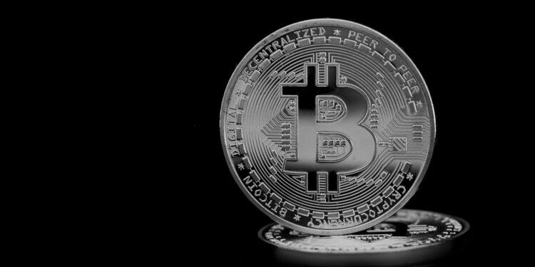 Two logos for Coinme and Sequence on a digital background with cryptocurrency symbols.
