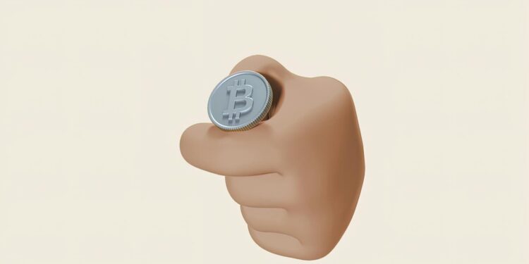 A digital coin labeled "USD1" with blockchain graphics, symbolizing stablecoin regulation efforts.