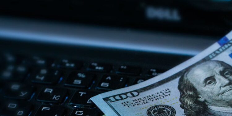 Bithumb exchange office with Bitcoin logos, screens displaying market fluctuations.