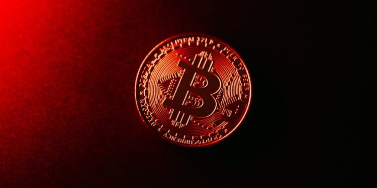 Bitcoin coins arranged with European Union flags in the background, symbolizing crypto regulation.