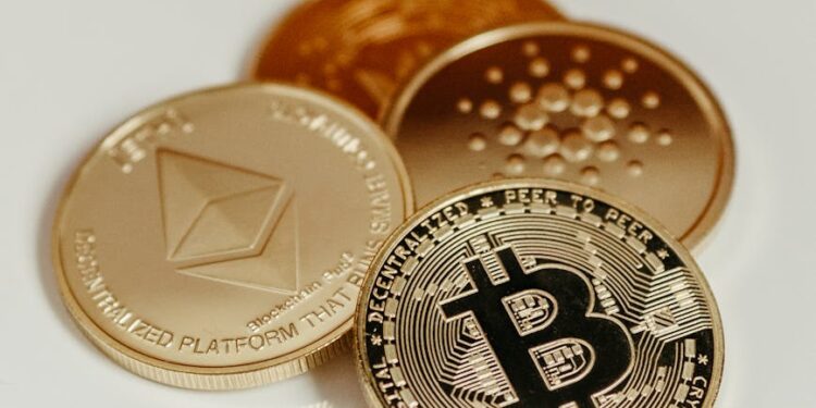 Bloomberg and Kaiko team discussing blockchain tokenization with digital charts and currency symbols.