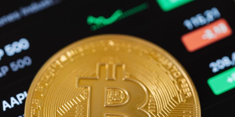 Crypto custody service with digital assets and currency symbols on a financial chart background.