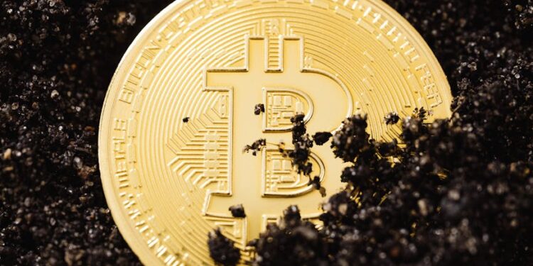 Bitcoin mining rigs and digital currency graphics symbolize Cango's $10.5 million investment boost.