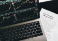 Bitwise and ING Germany logo collab announcement over a cryptocurrency graph background.