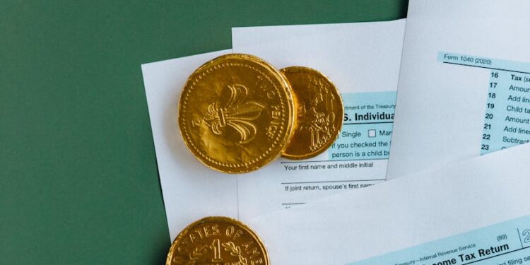 Cryptocurrency coins and tax documents symbolize new EU reporting regulations.