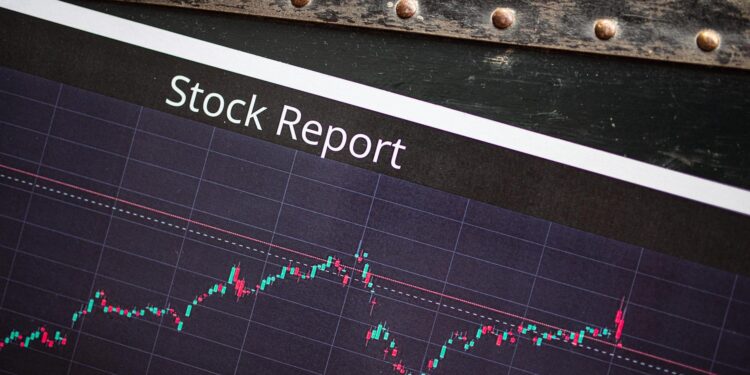 A close-up of a stock market chart showing a spike in Terra Luna Classic prices.