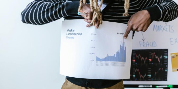 A visual representation of cryptocurrency exchange charts and regulatory documents.