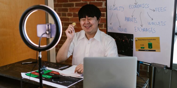 Members of Aave DAO discussing governance issues in a virtual meeting, cryptocurrency charts in background.