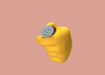 Crypto.com headquarters with digital currency symbols and banking regulatory icons.