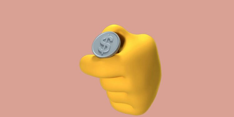 A digital representation of a stablecoin with banking symbols and regulatory icons.