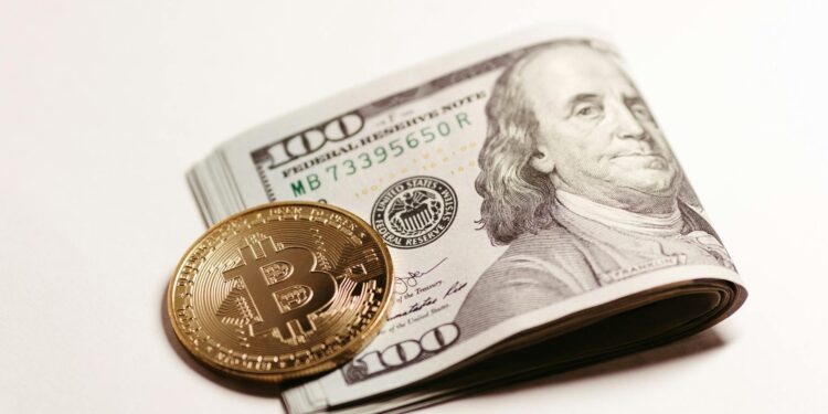 Stacks of cash with cryptocurrency symbols, representing funds in a romance scam investigation.