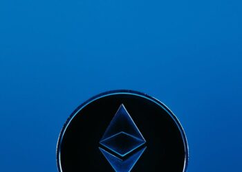 A digital graphic showing Ethereum's logo with speed indicators and bridge connection imagery.