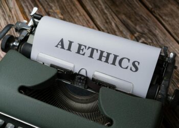 A diverse group of professionals discusses AI ethics and cryptocurrency regulations.