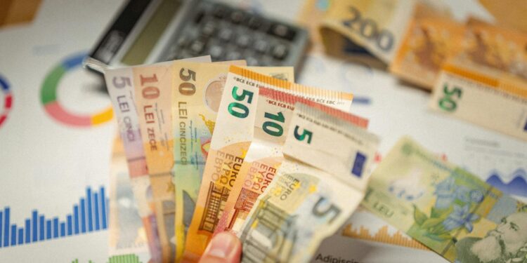 A financial chart showing US inflation rates with February's figure highlighted at 2.4%.