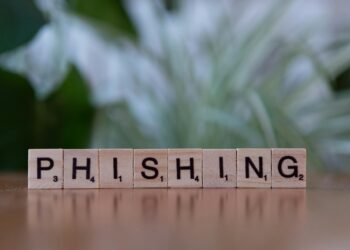 A graphic showing a digital network map with nodes representing cyber fraud connections.