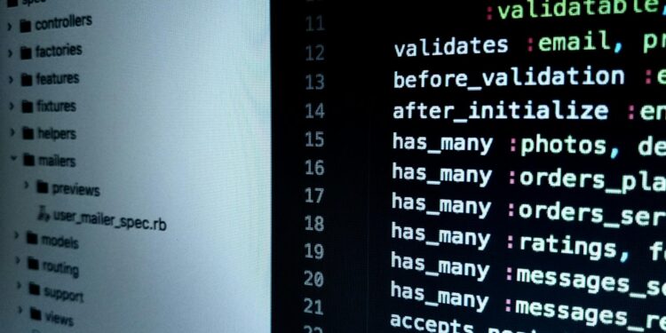 Developers monitoring code with warning signs for malicious Axios packages in a foggy environment.