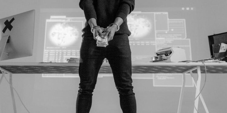 FBI agents apprehend John Daghita in connection with a cryptocurrency theft investigation.