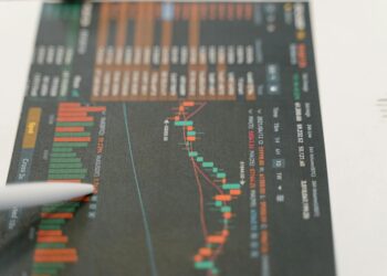 A trader analyzing Ethereum's price chart on a computer screen with bullish indicators.