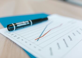 Bitcoin chart showing upward trend with six-week high markers and ETF logos.