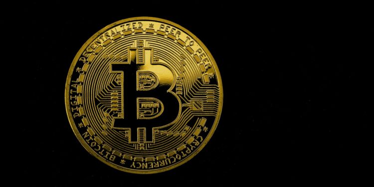 A bustling Vietnamese cityscape with financial buildings and digital currency symbols.