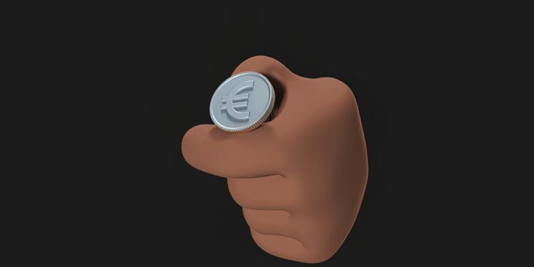 A graphic depicting a banned symbol over digital currency and AI-generated war videos.