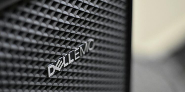 A computer server room with Zcash logos and mining equipment.