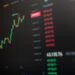 Chart showing Binance's trading volume compared to a significant drop in overall crypto market volume.