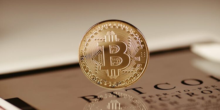 A Cango Inc. logo with Bitcoin symbols transforming into AI icons, representing a business transition.