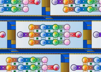 A vibrant graphic showcasing Gemopus logo with AI and blockchain elements in the background.