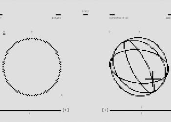 A computer processor with binary code, symbolizing the intersection of quantum computing and cryptocurrency.