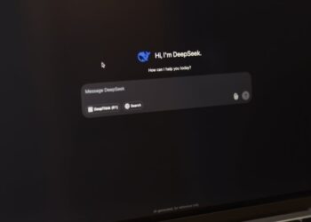 AI model interface showcasing enhanced browsing features on a digital device.