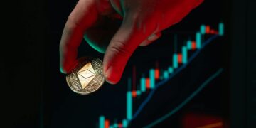 A graph depicting a steep rise in cryptocurrency value, emphasizing the CHIP token's surge.