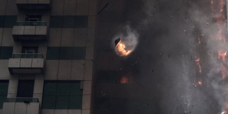 Explosions and fire engulf a Saudi oil pipeline amid escalating regional tensions.