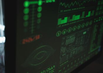 North Korean hackers manipulating cryptocurrency data on a digital interface.