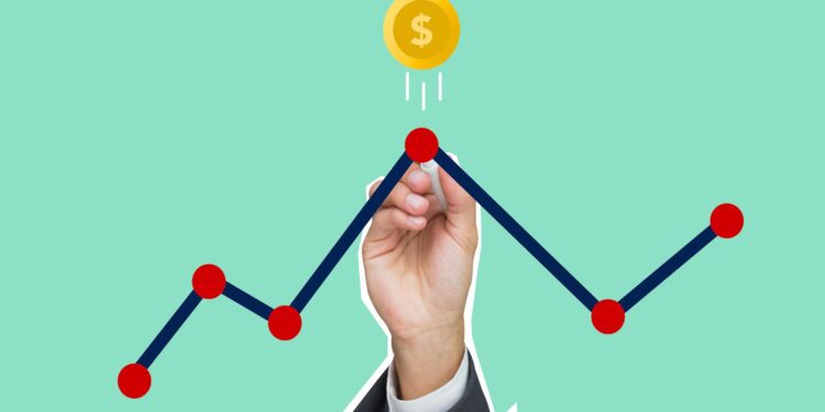 Financial graph illustrating Tether's proposed merger and growth in capital value.