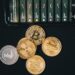 An empty wallet surrounded by symbols of cryptocurrency and AI technology.