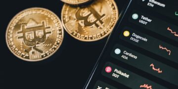 Tether’s USDT tokens displayed on a digital wallet with a caution symbol highlighting regulation.