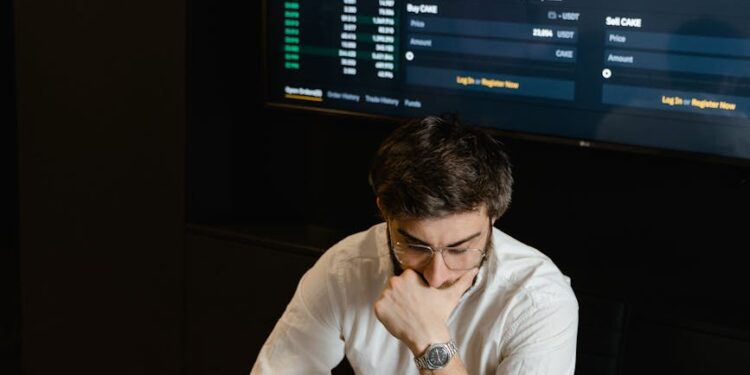 Traders analyze graphs showing rising crypto stock prices on financial screens.