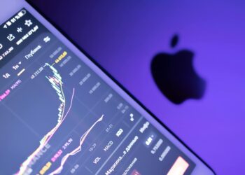 Tether logo with a graph showing investment growth and a Georgia map in the background.