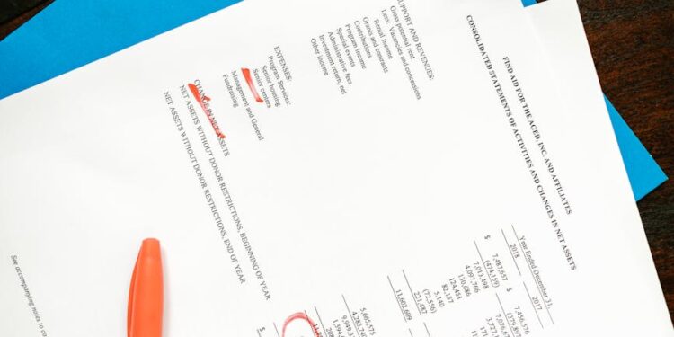 Legal documents and financial reports on a desk, highlighting AI's impact on finance and regulation.