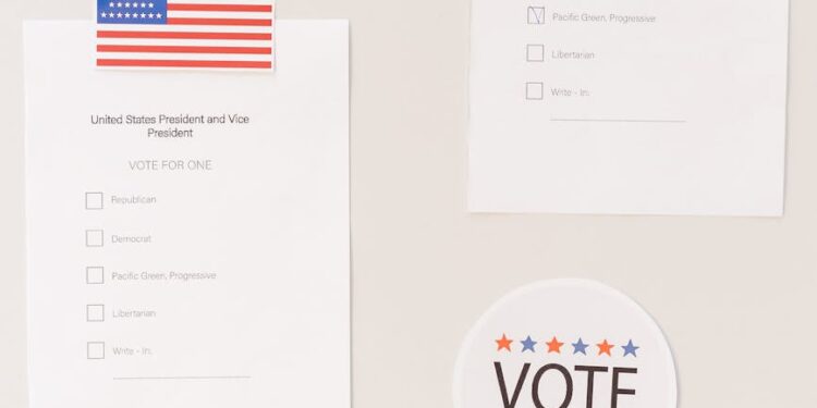 A close-up of Wayne County ballots and a gavel on a desk, symbolizing election integrity.