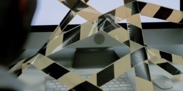 A person frustrated by a computer screen displaying an HTTP 429 error message related to Bitcoin news.