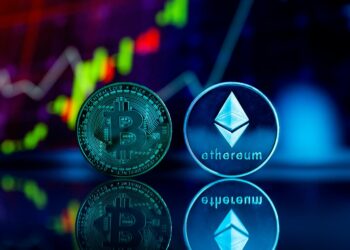 Logos of Tether, Strike, and Elektron with financial charts and crypto symbols in the background.