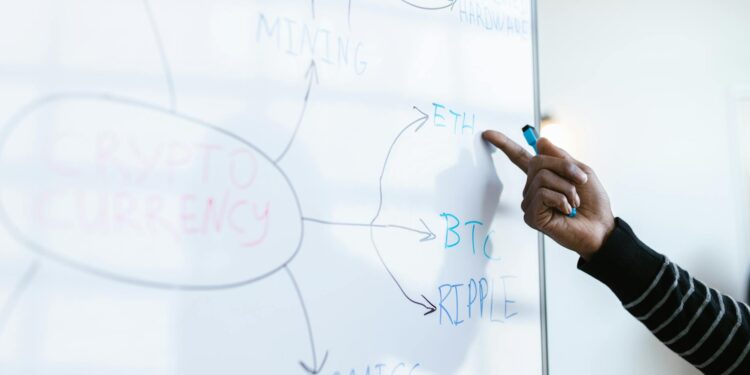 A military official discusses cryptocurrency strategies at a Pentagon briefing.