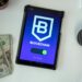 A digital wallet displaying USDC cryptocurrency transactions for Facebook creators.